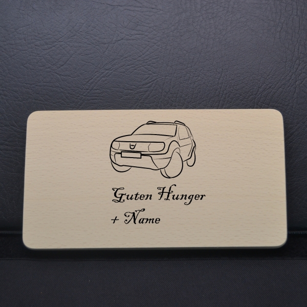 breakfast board motif car